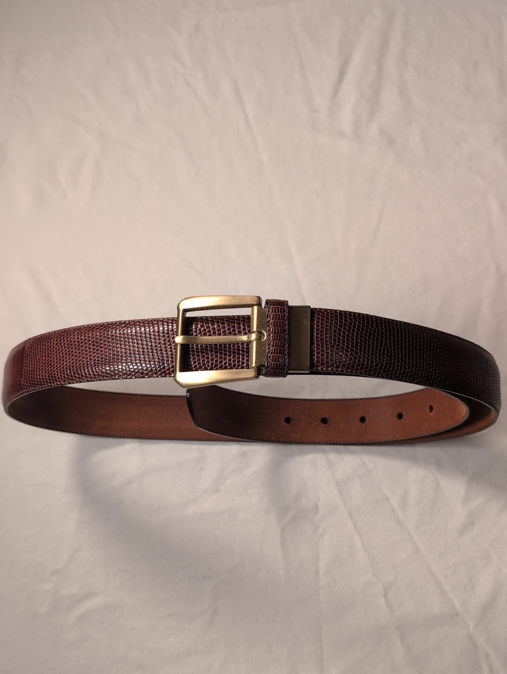Men's Genuine Lizard Belt